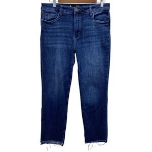 KUT From The Kloth Reese High Rise Fab Ab Ankle Straight Leg Jeans Women's Sz 10